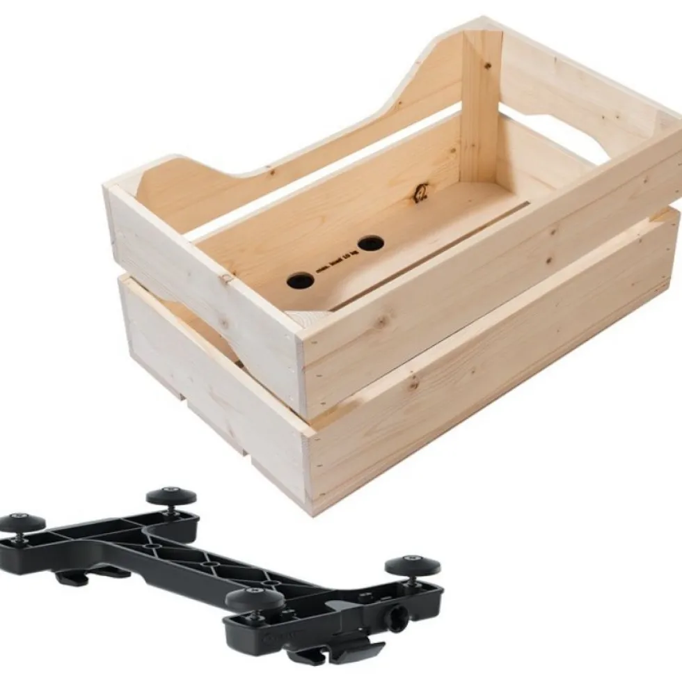Racktime Woodpacker 2.0 Carrier Basket 25L - natural