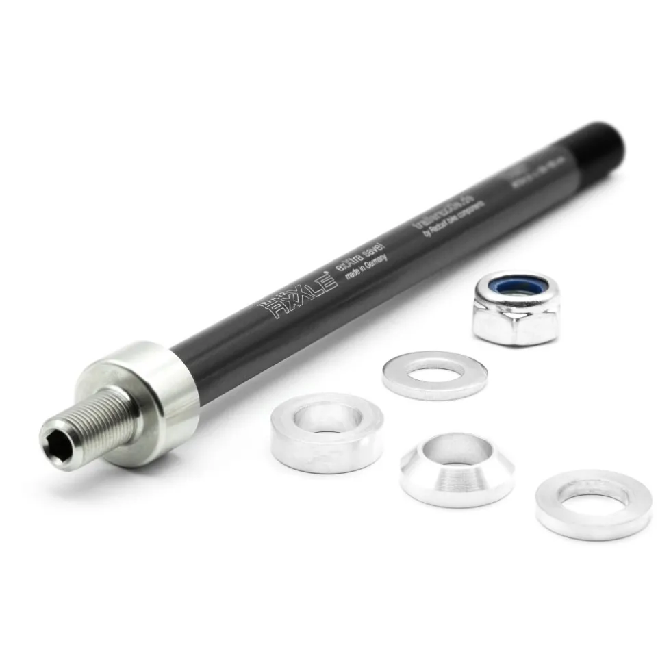 Radoxx Components Steekas voor Kinderaanhangwagens | 12x142/148mm | M12x1.0 | 169-184mm | TA0004