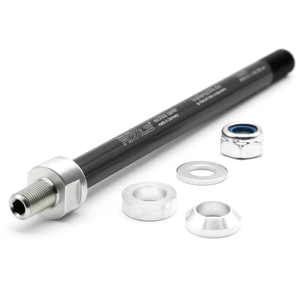 Radoxx Components Trailer AxXle Steekas - voor Fietskarren | 12x148mm - M12x1.5 | 182-188mm | TA015