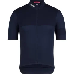 Rapha Brevet E. Fietsshirt met Korte Mouwen Heren - dark navy/white