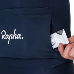 Rapha Brevet E. Fietsshirt met Korte Mouwen Heren - dark navy/white