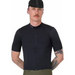 Rapha Brevet E. Fietsshirt met Korte Mouwen Heren - zwart/grijs