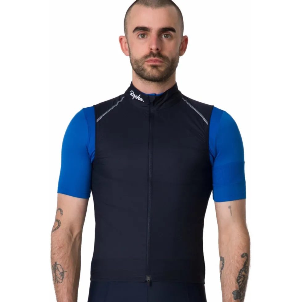 Rapha Brevet E. Vest Heren - dark navy/white