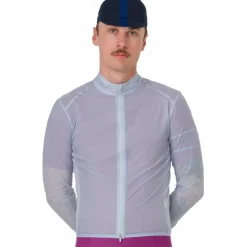 Windjacks < Rapha Brevet E. Windbreaker Heren - arctic ice/iver refective
