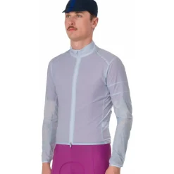 Windjacks < Rapha Brevet E. Windbreaker Heren - arctic ice/iver refective