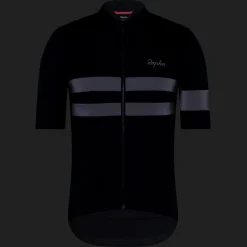 Rapha Brevet Fietsshirt met Korte Mouwen Heren - zwart/zwart
