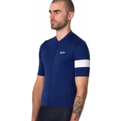 Rapha Core Fietsshirt met Korte Mouwen Heren - navy/white