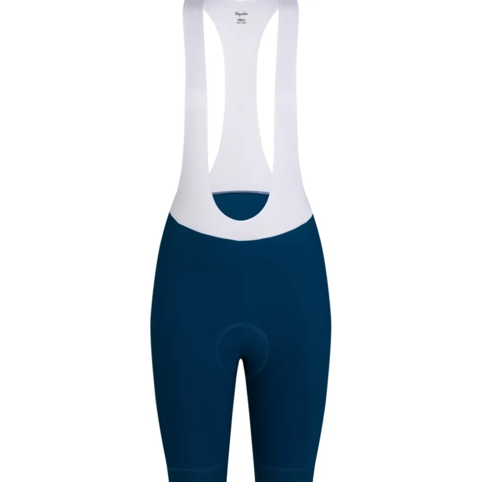 Rapha Core Fietsshort met Bretels Dames - jewelled blue/white