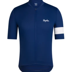 Rapha Core Lightweight Fietsshirt met Korte Mouwen Heren - navy/white