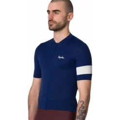 Rapha Core Lightweight Fietsshirt met Korte Mouwen Heren - navy/white