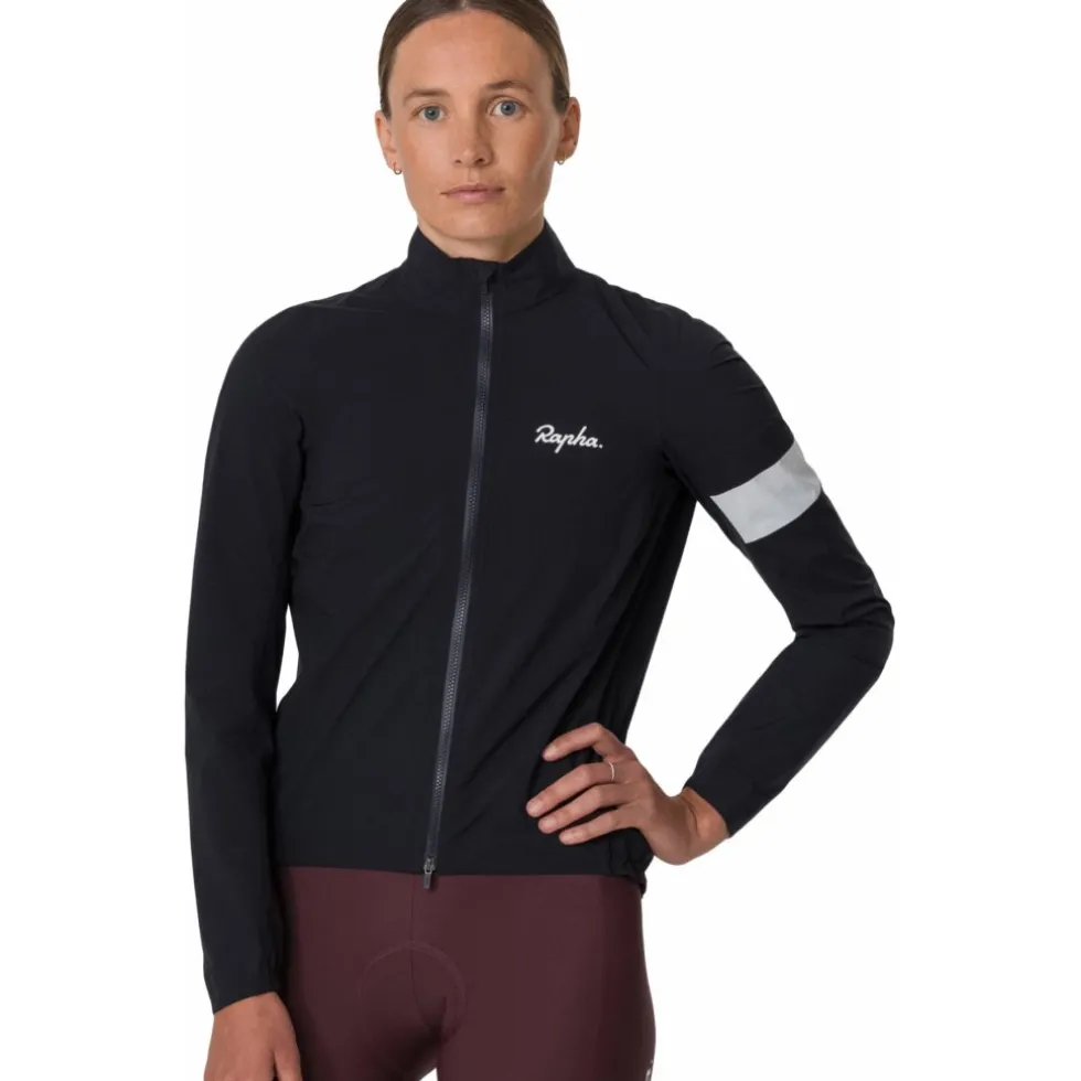Rapha Core Regenjas III Dames - zwart/wit