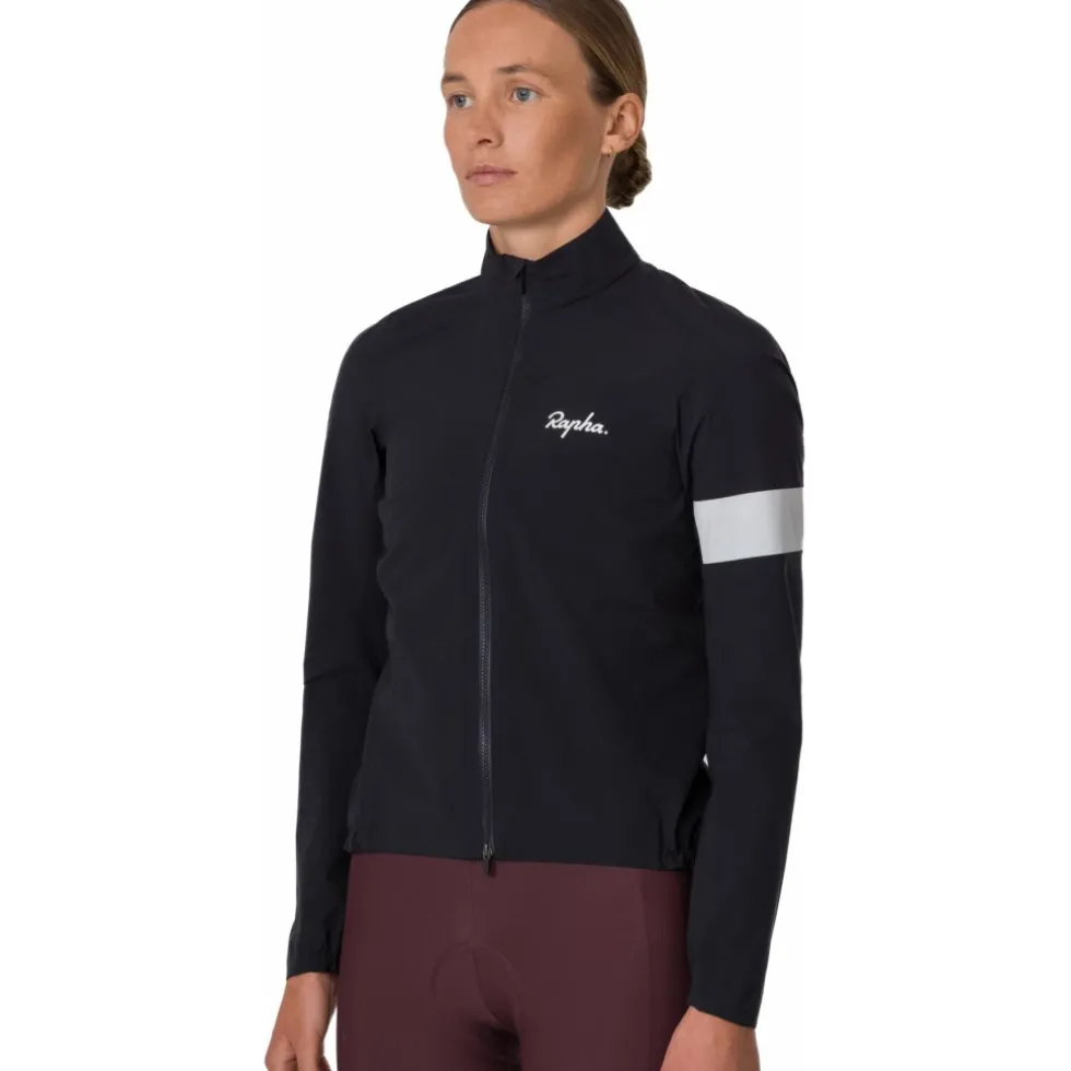 Rapha Core Regenjas III Dames - zwart/wit