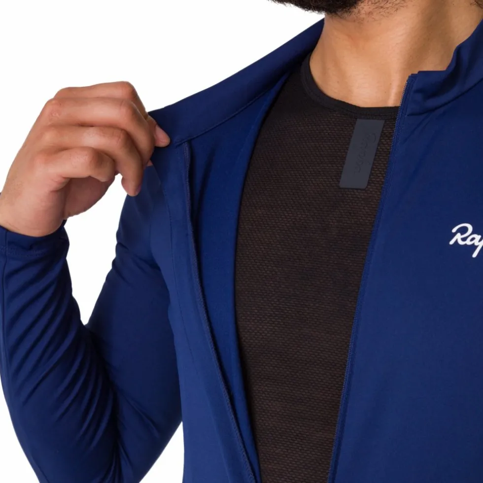 Rapha Core Thermal Fietsshirt met Lange Mouwen Heren - navy/white