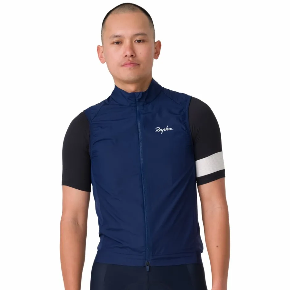 Vesten < Rapha Core Vet Heren - navy/white