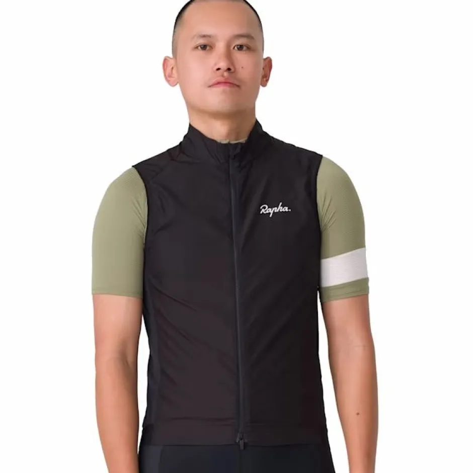 Vesten < Rapha Core Vet Heren - zwart/wit