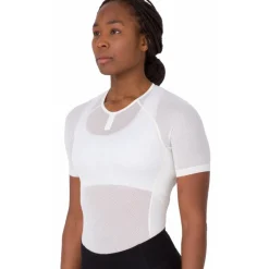 Rapha Lightweight Hemd met Korte Mouwen Dames - wit/wit