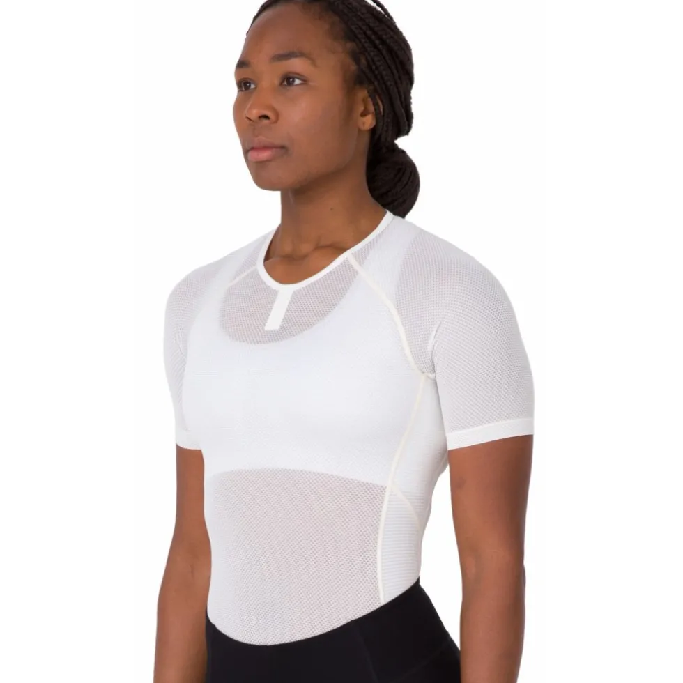 Rapha Lightweight Hemd met Korte Mouwen Dames - wit/wit