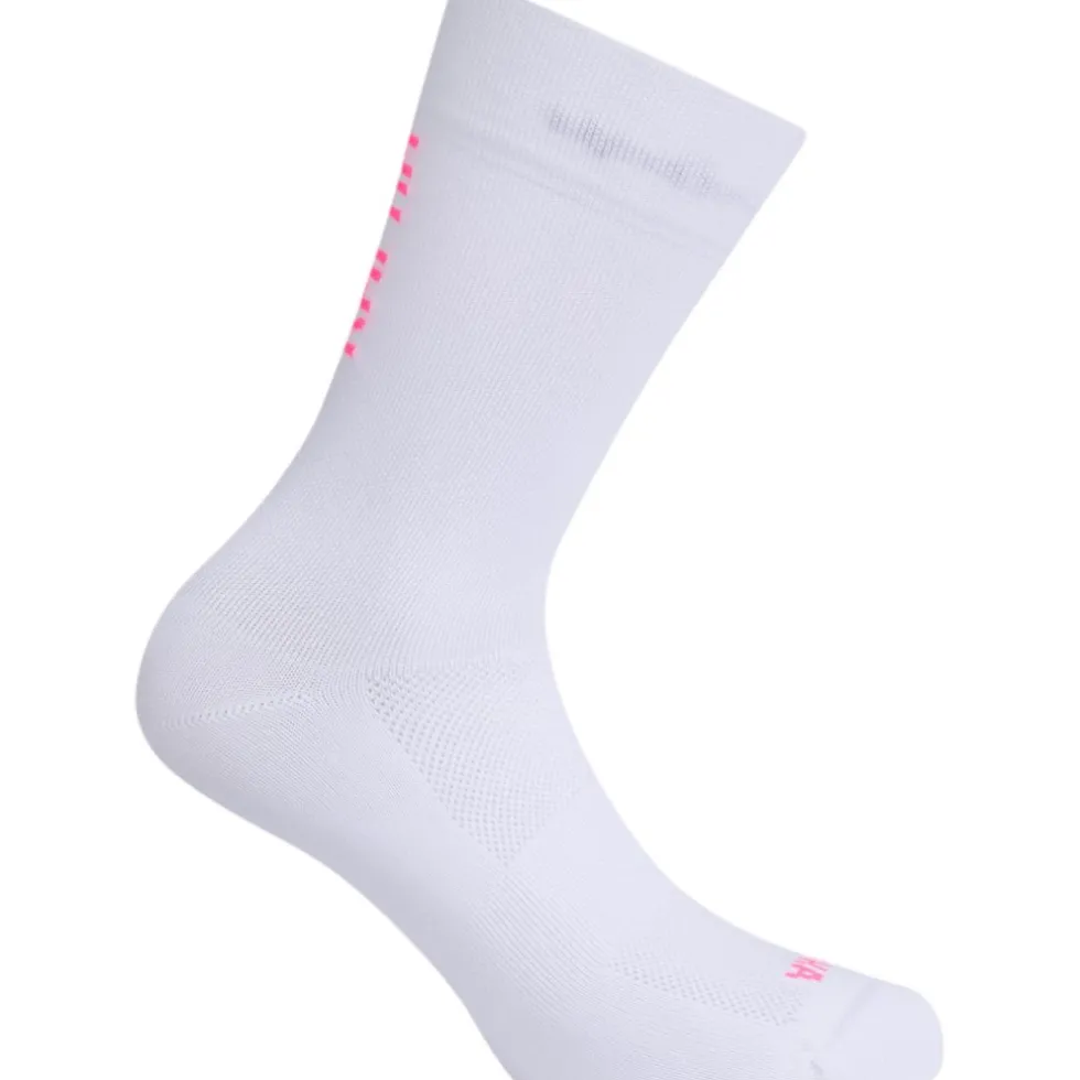 Rapha Pro Team II Sokken - white/hi-vis pink