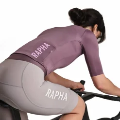 Rapha Pro Team Training Fietsshirt met Korte Mouwen Dames - amethyst/quartz