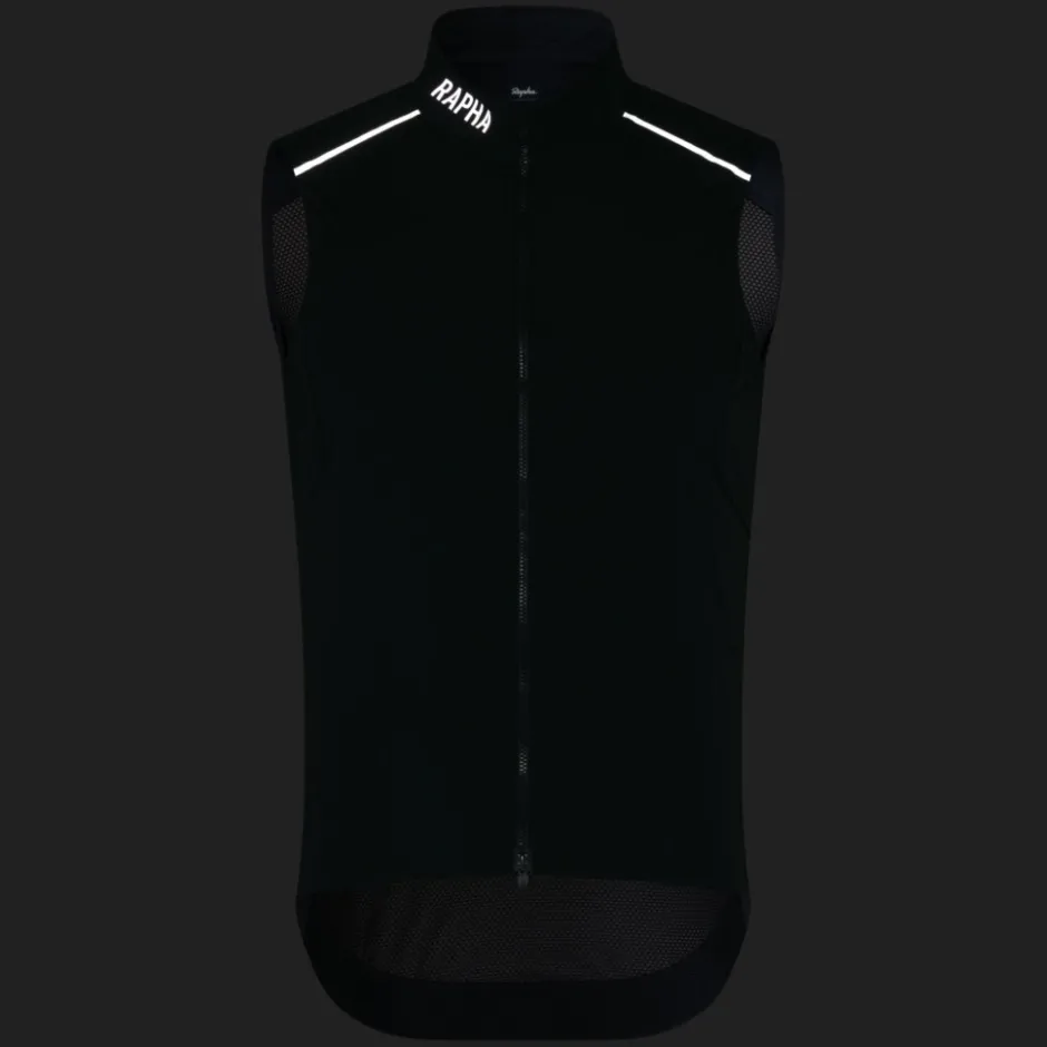 Vesten < Rapha Pro Tea Vet Heren - zwart/ziver