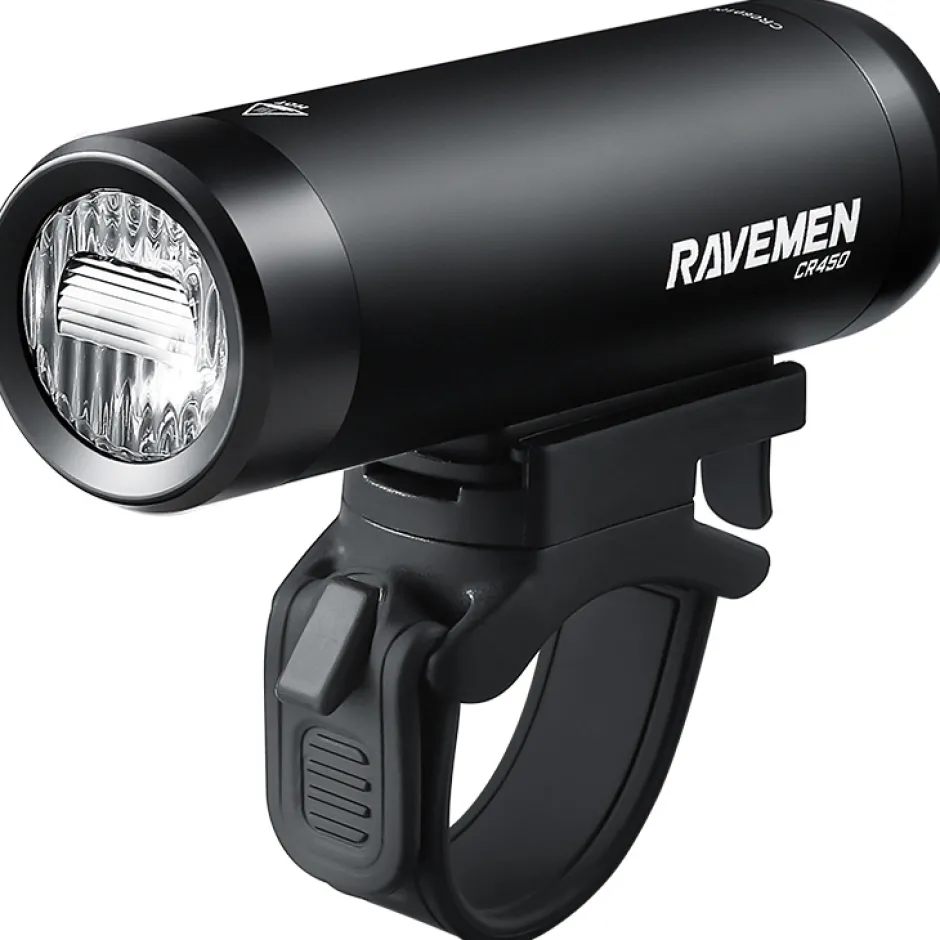 Voorlampen|Verlichting < Ravemen CR450 Fietslamp Vooraan - Zwart
