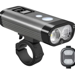 Voorlampen|Verlichting < Ravemen PR2000 Fietslamp Vooraan - Grijs