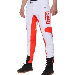 100% R-Core X Fietsbroek Heren - wit/rood