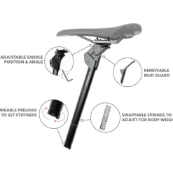 Verende Zadelpennen < Redshift ShockStop City Verende Zadelpen - Ø 31.6mm | 400mm