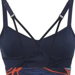 Reebok Lux Nature Grown Print Strappy Sport-BH Dames - vector navy
