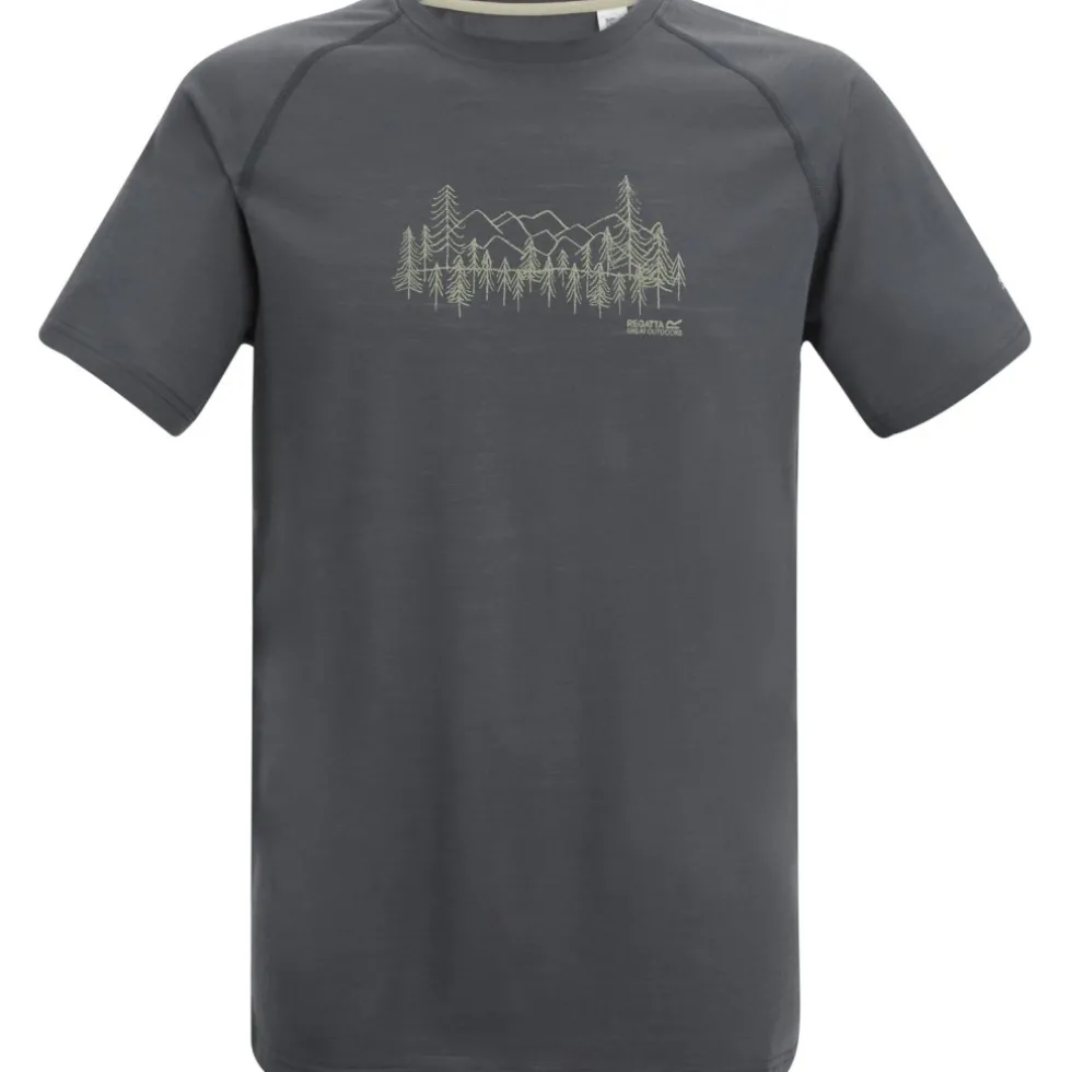 Regatta Escade T-Shirt Heren - Dark Storm EN9