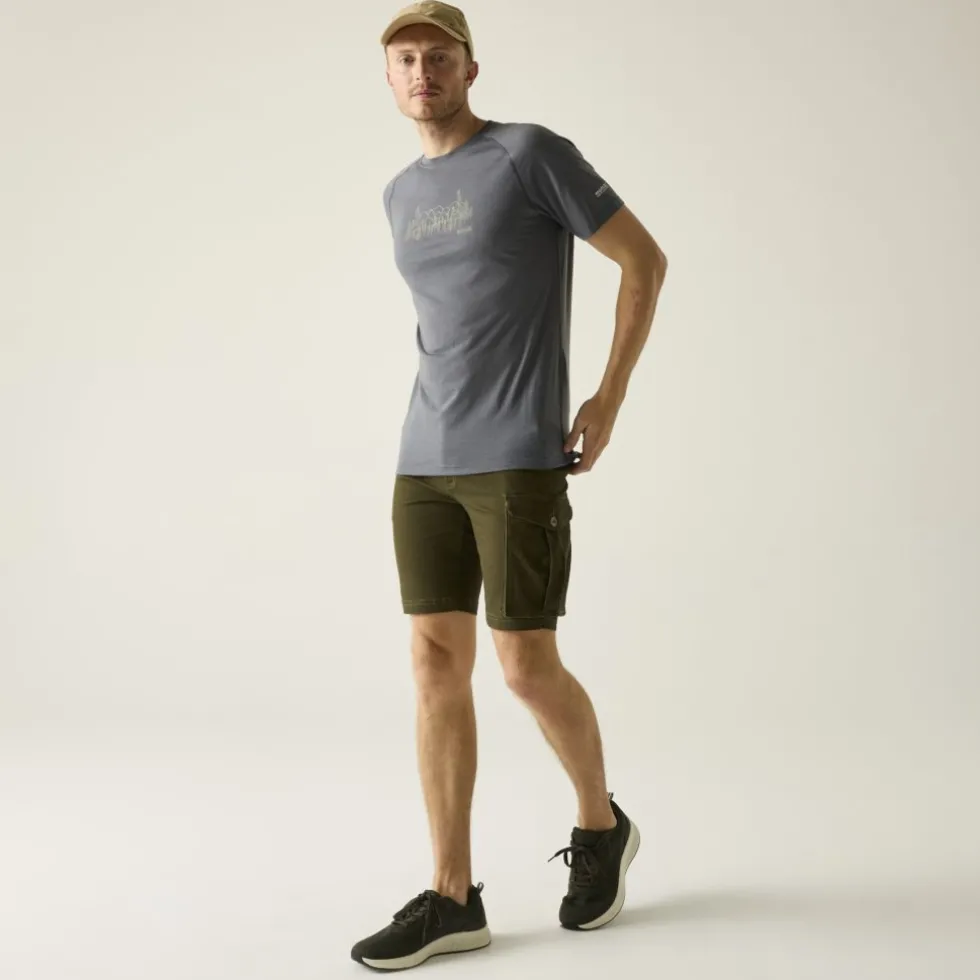 Regatta Escade T-Shirt Heren - Dark Storm EN9