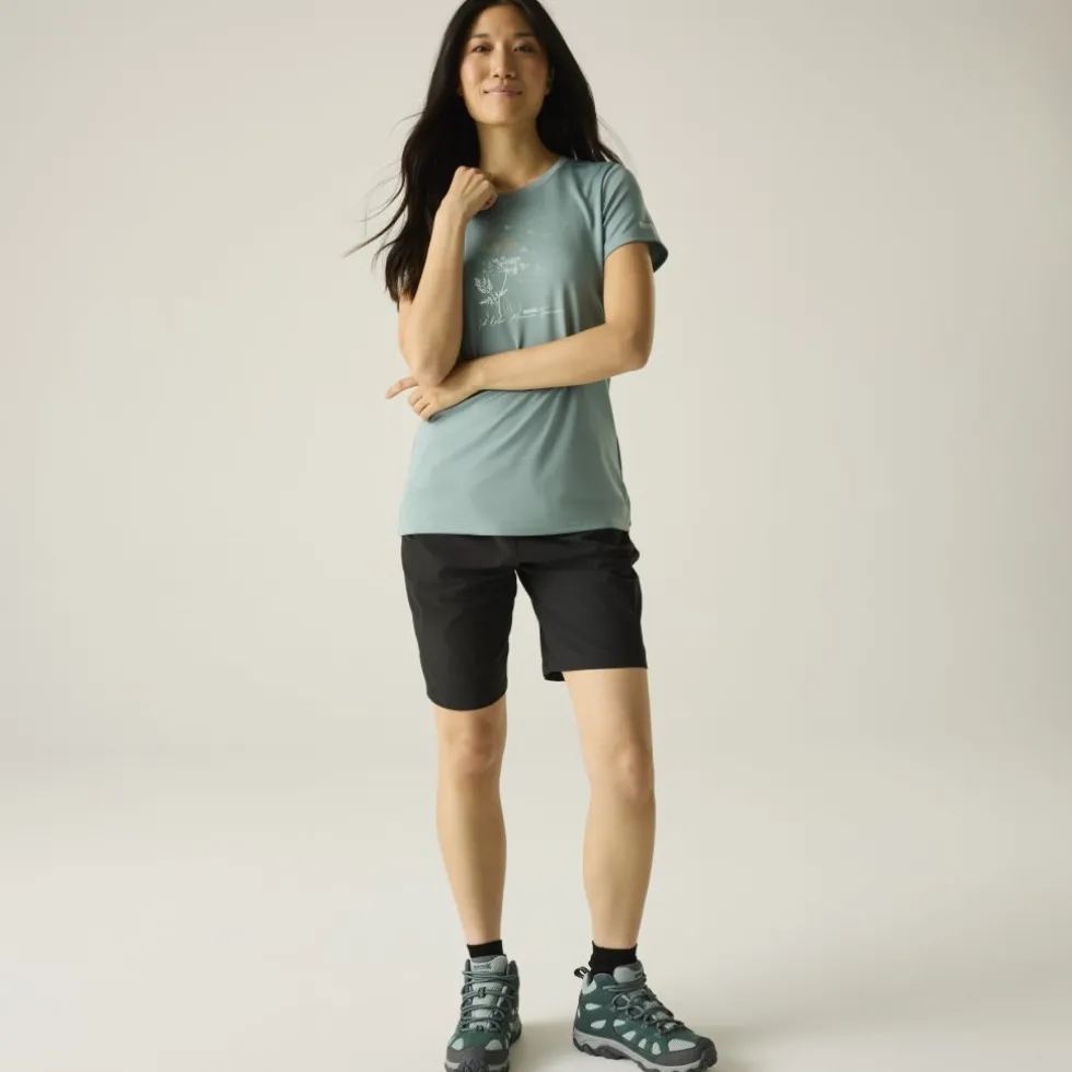 Regatta Fingal Slogan T-Shirt Dames - Ivy Moss C0Q