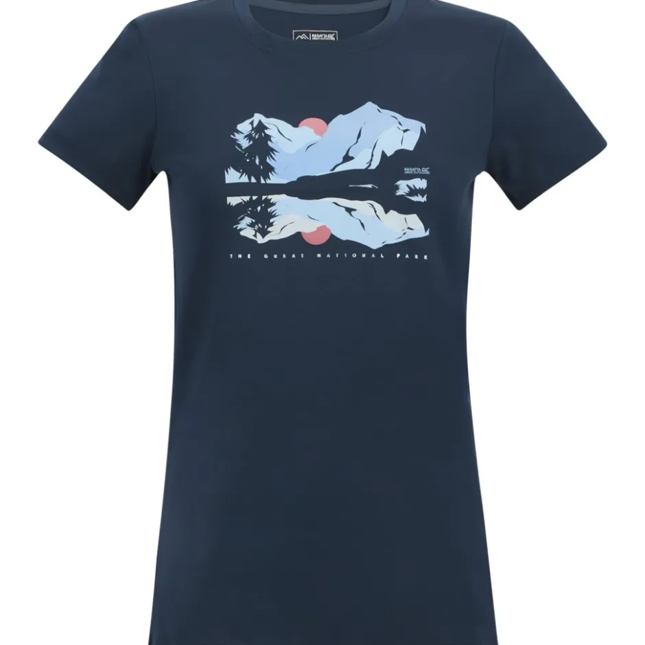 Shirts & Midlayers|T-Shirts & Tops < Regatta Fingal T-Shirt Dames - Navy 5