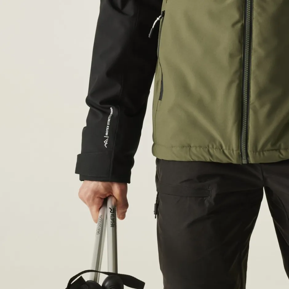 Jassen & Vesten < Regatta Maland Geïsoleerde Jas Heren - Oil Green/Black/Olive Night ZP7