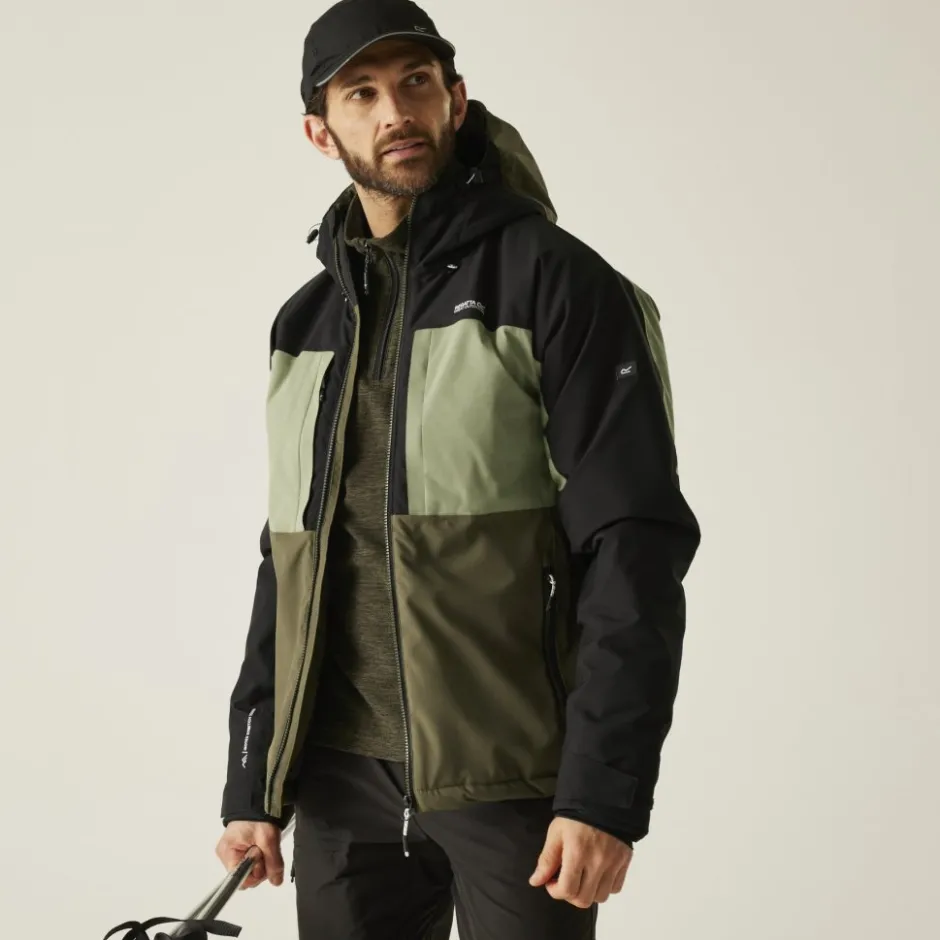 Jassen & Vesten < Regatta Maland Geïsoleerde Jas Heren - Oil Green/Black/Olive Night ZP7