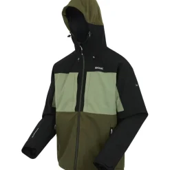 Jassen & Vesten < Regatta Maland Geïsoleerde Jas Heren - Oil Green/Black/Olive Night ZP7