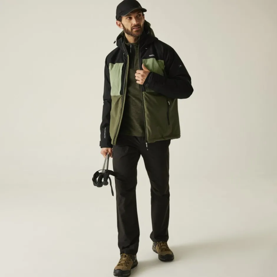 Jassen & Vesten < Regatta Maland Geïsoleerde Jas Heren - Oil Green/Black/Olive Night ZP7