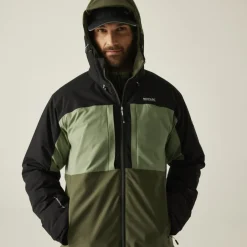 Jassen & Vesten < Regatta Maland Geïsoleerde Jas Heren - Oil Green/Black/Olive Night ZP7