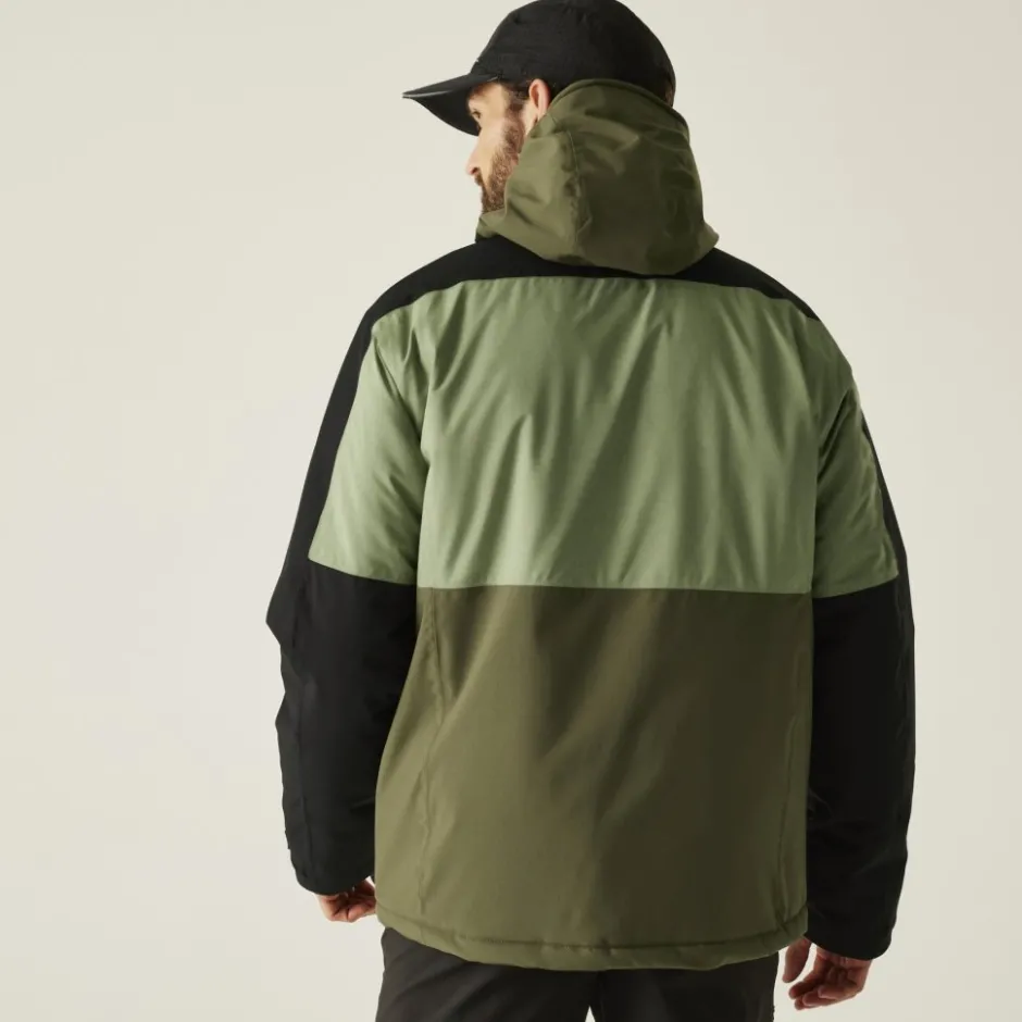 Jassen & Vesten < Regatta Maland Geïsoleerde Jas Heren - Oil Green/Black/Olive Night ZP7