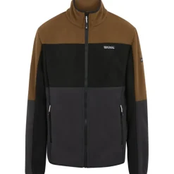 Regatta Ormont Fleece Jas Heren - Nut Brown/Black/Ash ZK3