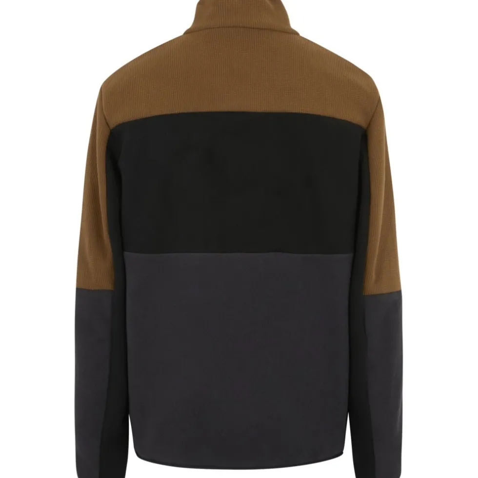 Regatta Ormont Fleece Jas Heren - Nut Brown/Black/Ash ZK3