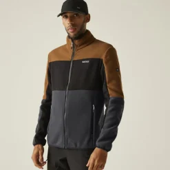 Regatta Ormont Fleece Jas Heren - Nut Brown/Black/Ash ZK3