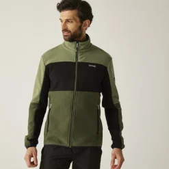 Regatta Ormont Fleece Jas Heren - Oil Green/Black/Olive Night ZP7
