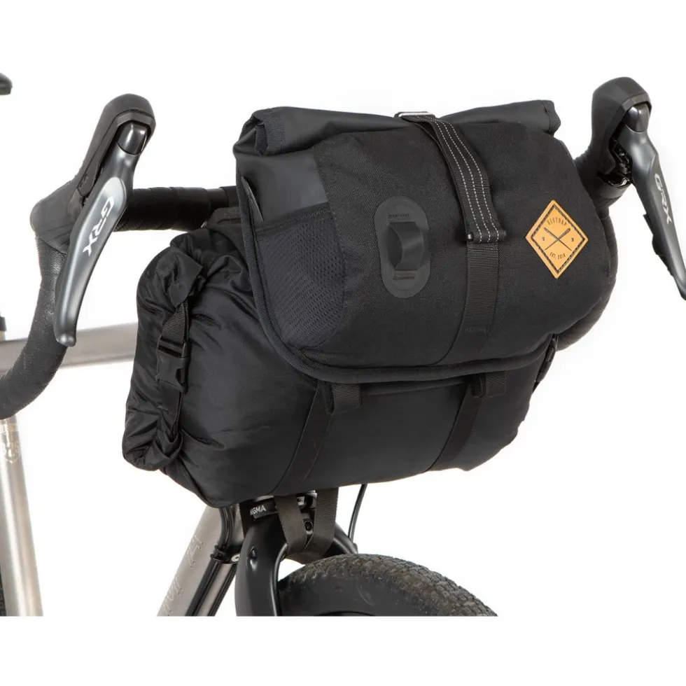 Restrap Houder voor stuurtas met 14L Dry Bag + 4L Canister Bag - black