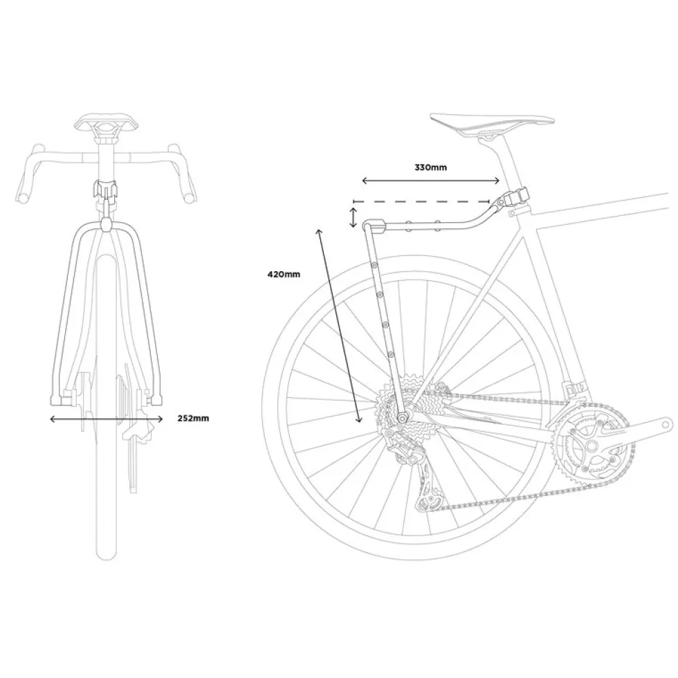 Restrap Switch Bagagedrager - 1,75 mm draadsteek - black