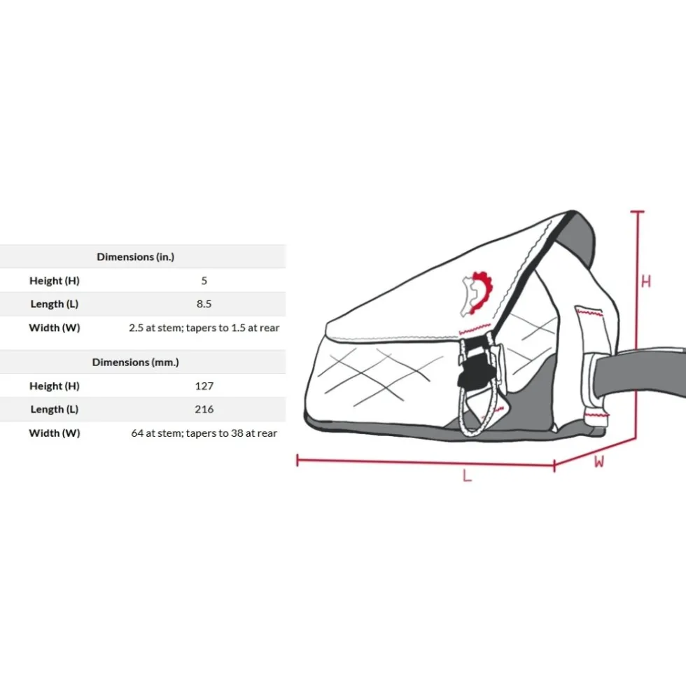Revelate Designs Mag Tank Bolt-On - Bovenbuis Tas 1.0L - Zwart