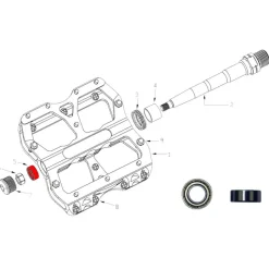 Kogellagers En Glijlagers|Schoenplaatjes < Reverse Components Axle Bearings for Escape Pedals - 30042