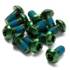 Reverse Components Bolts Set for Brake Disc - 12 Pieces - M5x10mm - green