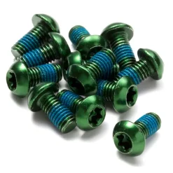 Reverse Components Bolts Set for Brake Disc - 12 Pieces - M5x10mm - green
