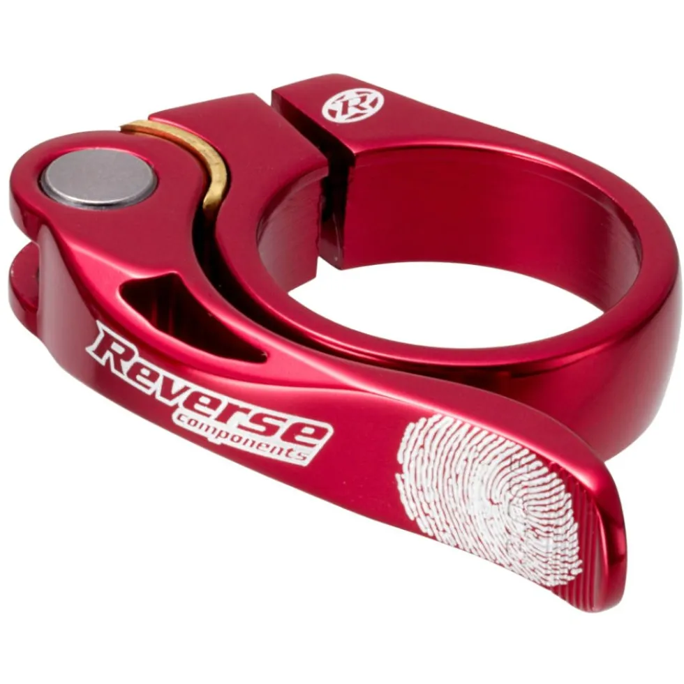 Reverse Components Long Life Seat Clamp - 31.8mm - red